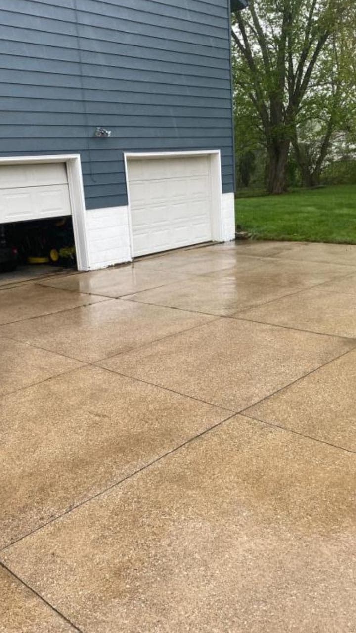After Driveway Power Wash